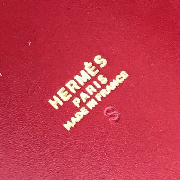 HERMES Pouch Bag-in-Bag Interior accessory case Leather Red - Picture 7 of 16
